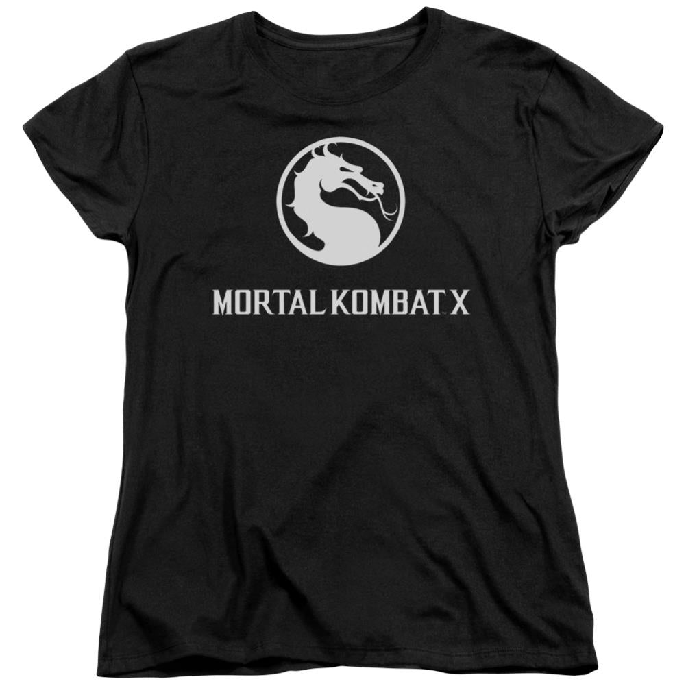 Mortal Kombat X Dragon Logo Women's 18/1 Cotton Short-Sleeve T-Shirt
