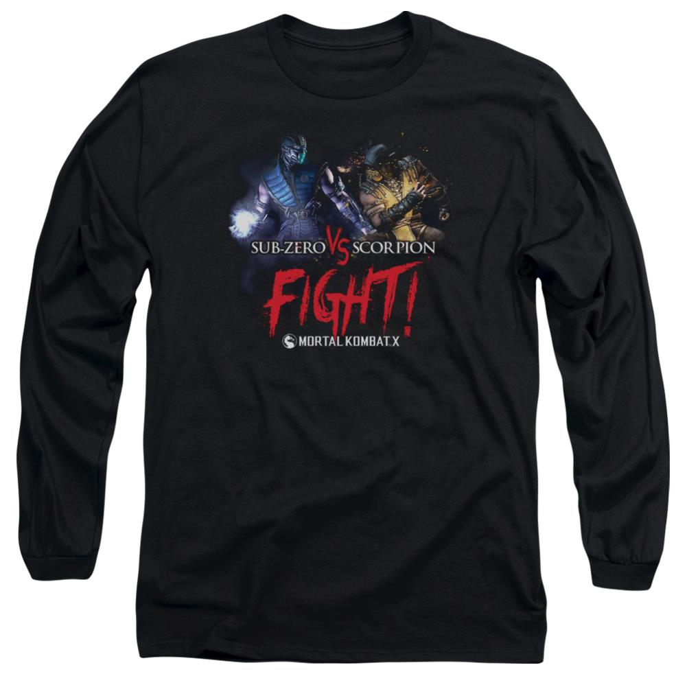 Mortal Kombat X Fight Men's 18/1 Cotton Long-Sleeve T-Shirt