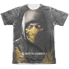 Mortal Kombat X Finish Him Men's Regular Fit Poly Cotton Short-Sleeve T-Shirt