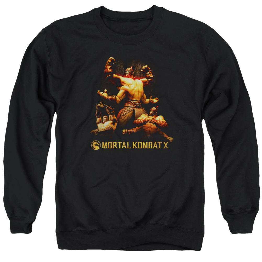 Mortal Kombat X Goro Men's Crewneck 50 50 Poly Long-Sleeve T-Shirt