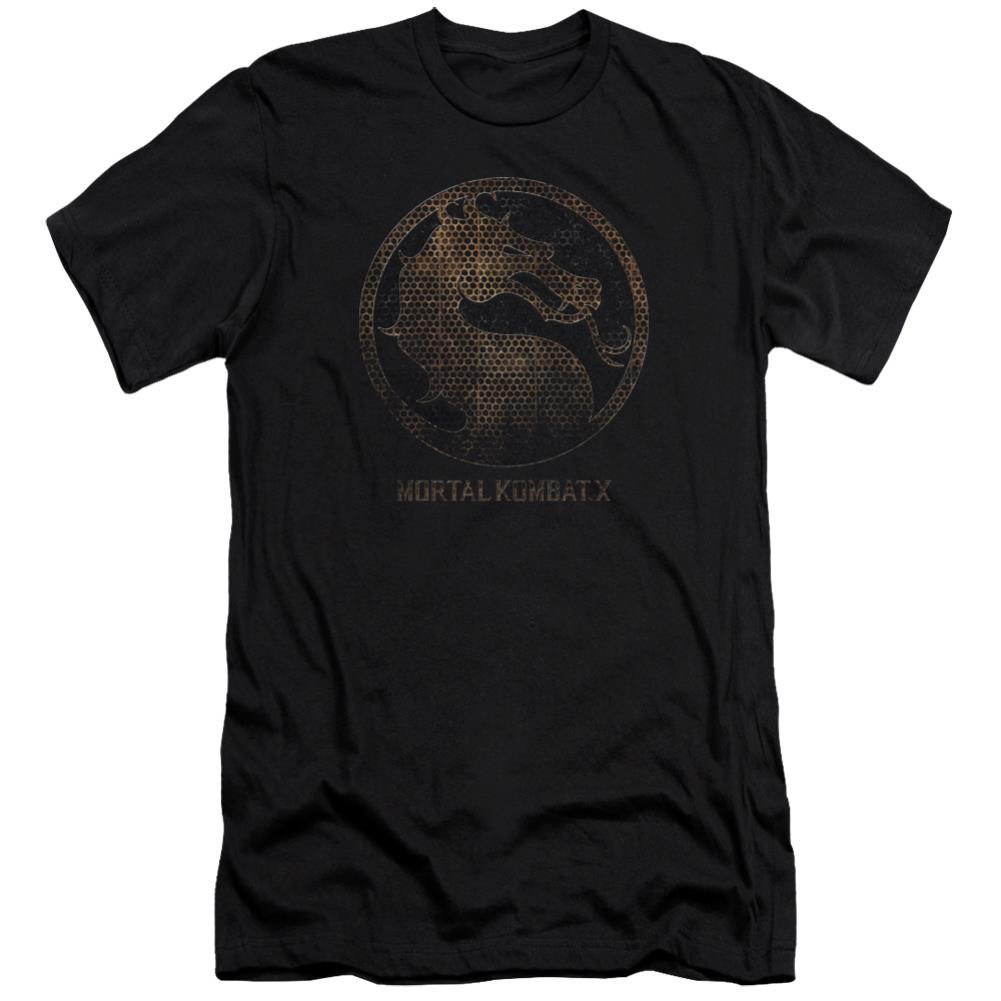 Mortal Kombat X Metal Seal Men's Ultra-Soft 30/1 Cotton Slim Short-Sleeve T-Shirt