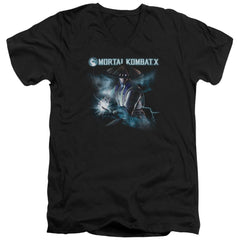 Mortal Kombat X Raiden Men's 30/1 Cotton Slim V-Neck T-Shirt