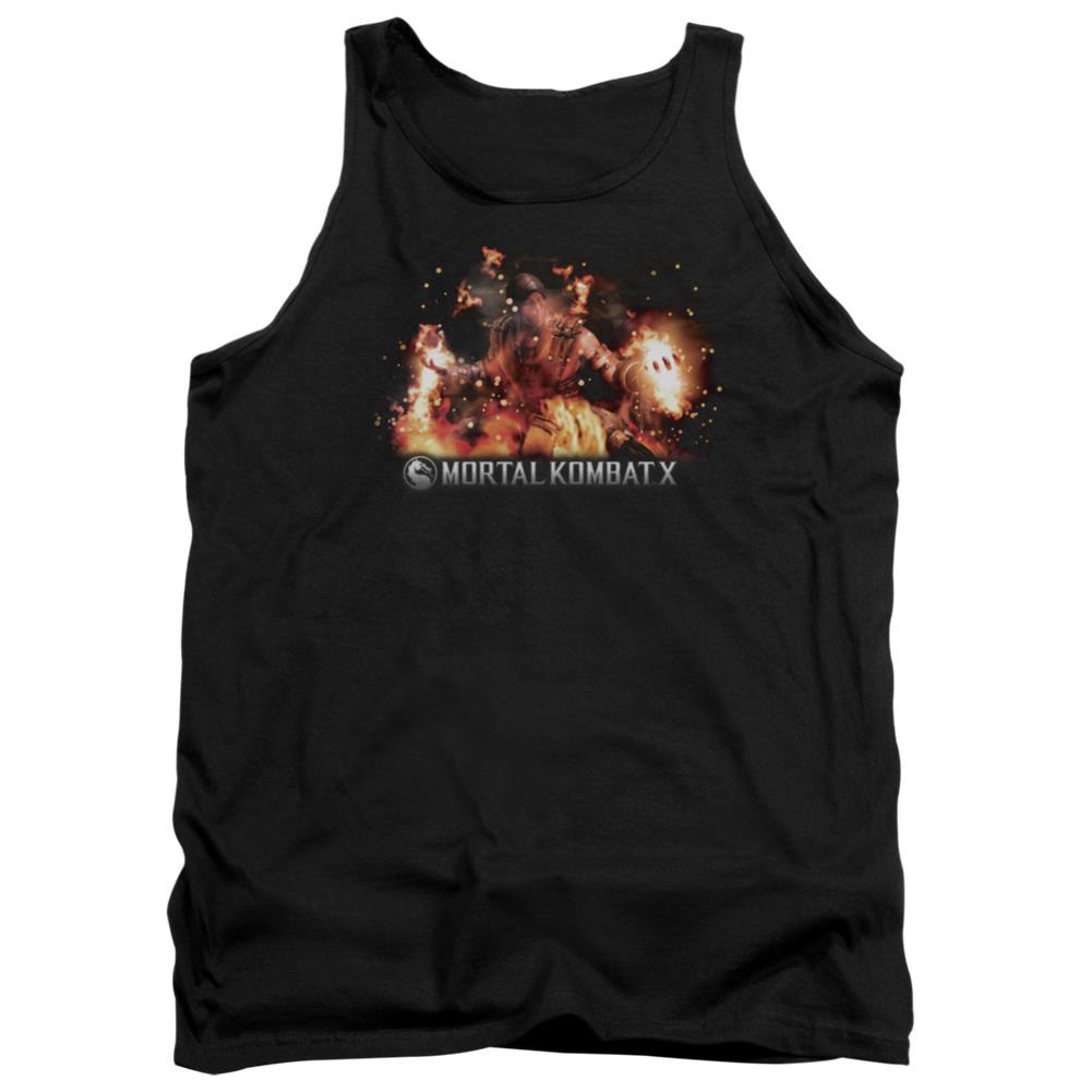 Mortal Kombat X Scorpio Flames Men's 18/1 Cotton Tank Top