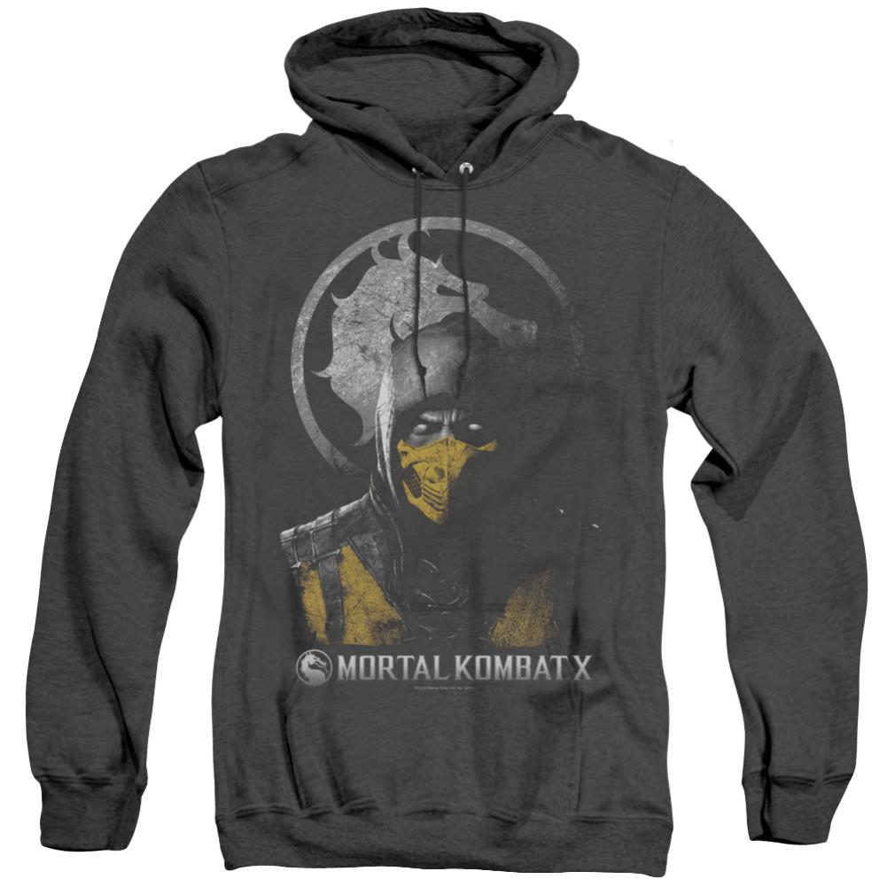 Mortal Kombat X Scorpion Bust Men's Pull-Over Hoodie