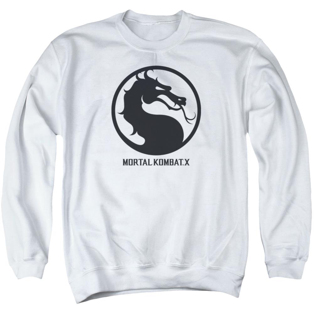 Mortal Kombat X Seal Men's Crewneck 50 50 Poly Long-Sleeve T-Shirt