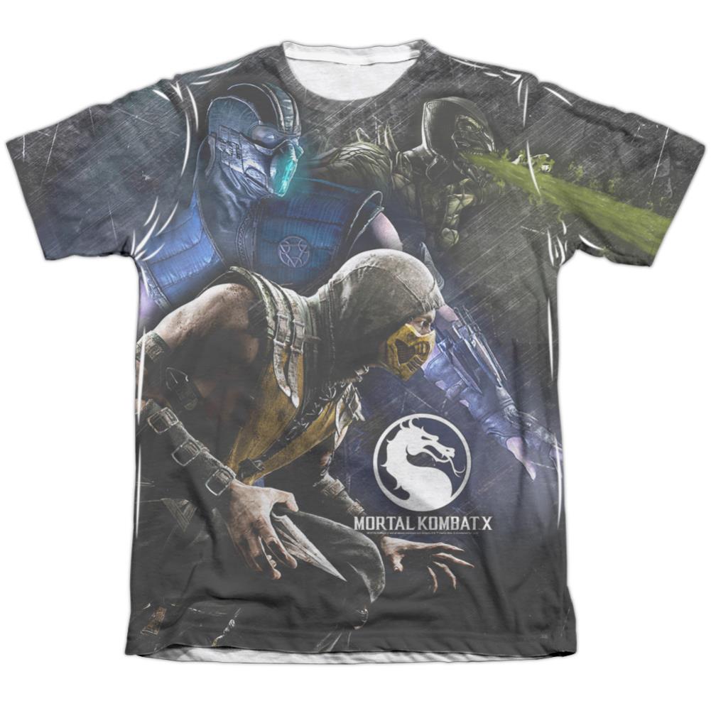 Mortal Kombat X Three Of A Kind Men's Regular Fit Poly Cotton Short-Sleeve T-Shirt