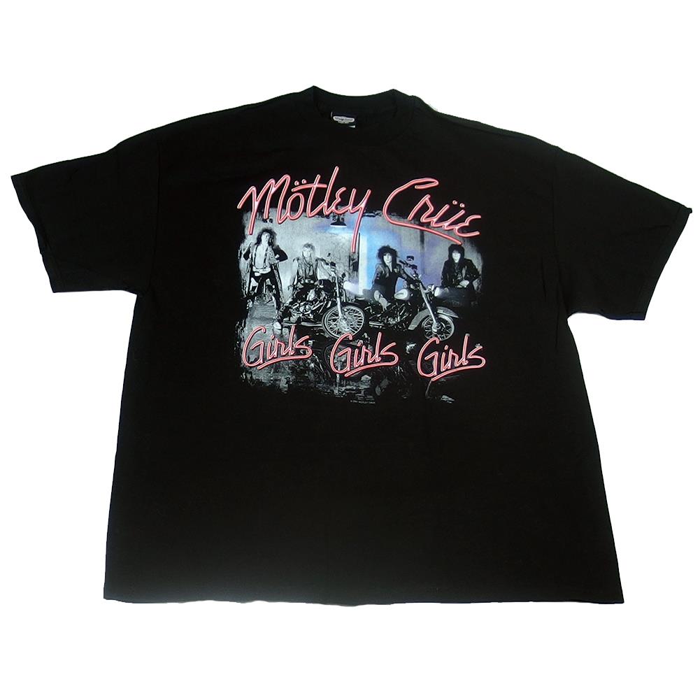 Motley Crue Men's 2004 Girls Girls Girls Album Art Black T-Shirt