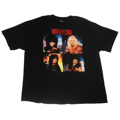 Motley Crue Men's 2004 Shout At The Devil Band Photos Black T-Shirt