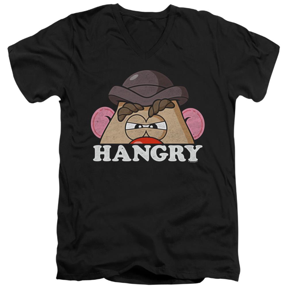Mr. Potato Head Hangry Men's 30/1 Cotton Slim V-Neck T-Shirt