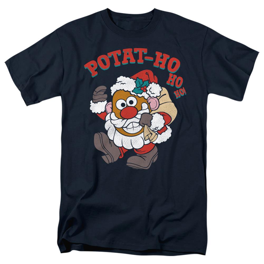 Mr. Potato Head Ho Ho Ho Men's 18/1 Cotton Short-Sleeve T-Shirt