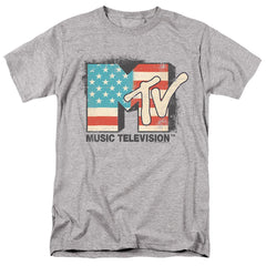 MTV American Logo Men's 18/1 Cotton Short-Sleeve T-Shirt