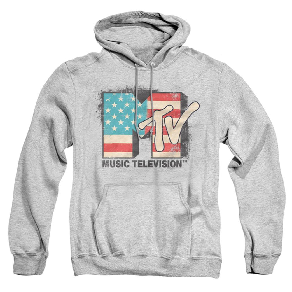 MTV American Logo Men's Pull-Over 75 25 Poly Hoodie