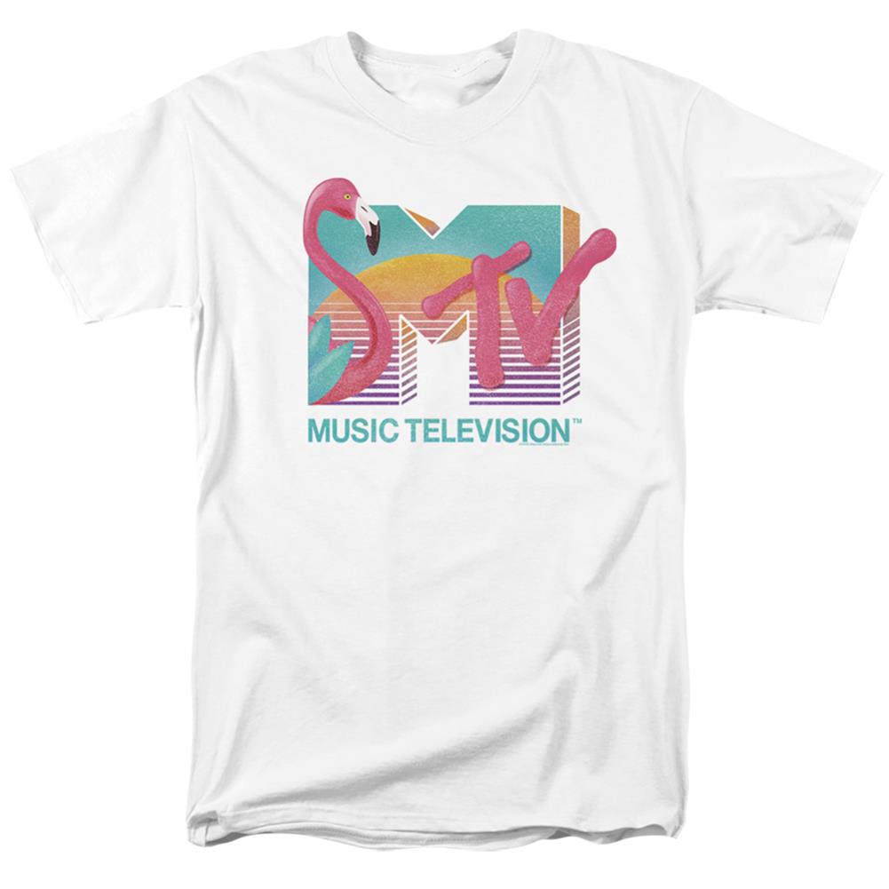 MTV Flamingo Logo Men's 18/1 Cotton Short-Sleeve T-Shirt