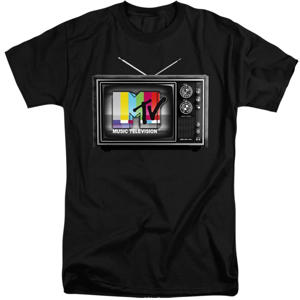 MTV Mtv Tv Men's 18/1 Tall Cotton Short-Sleeve T-Shirt