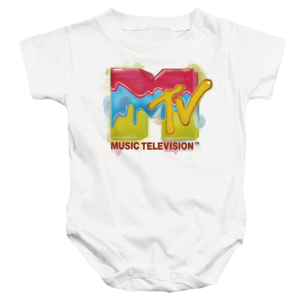 MTV Paint Logo Infant's Cotton SS Snapsuit