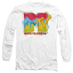 MTV Paint Logo Men's 18/1 Cotton Long-Sleeve T-Shirt