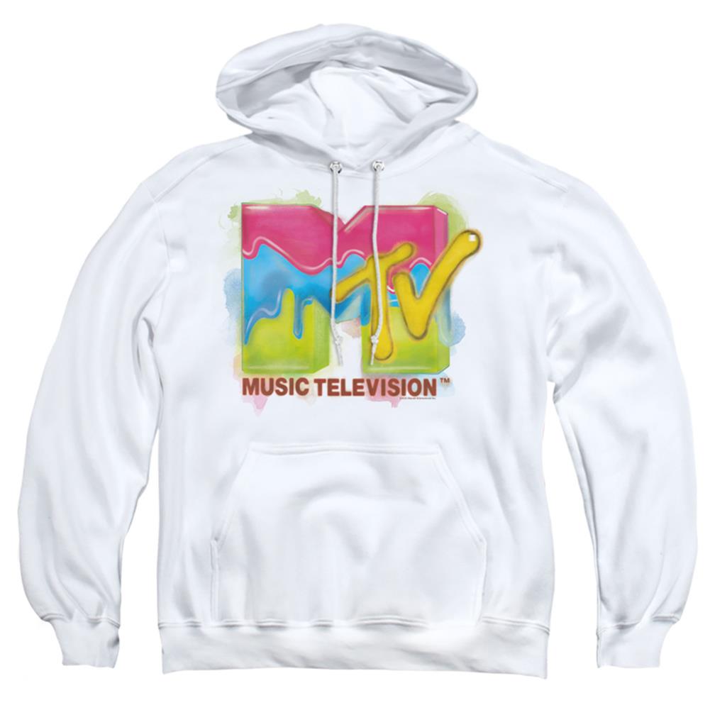 MTV Paint Logo Men's Pull-Over 75 25 Poly Hoodie