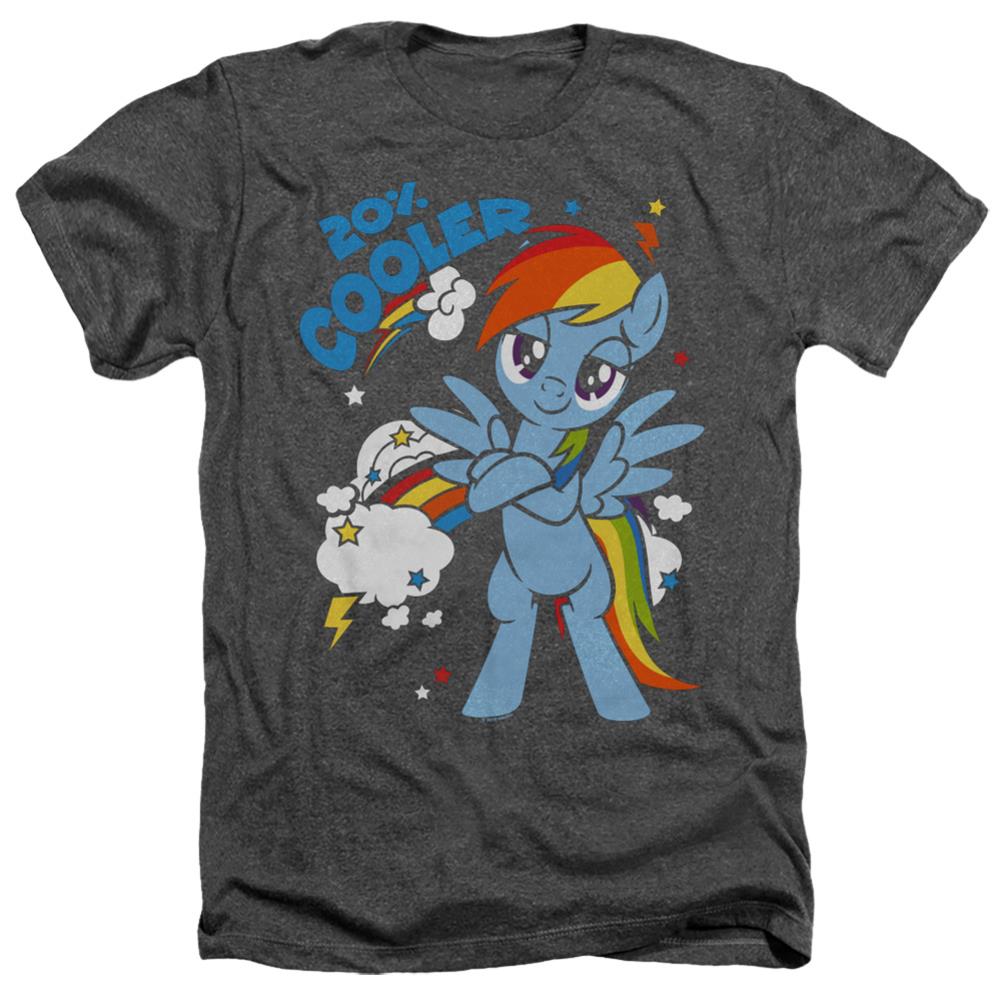 My Little Pony 20 Percent Cooler Men's 30/1 Heather 60 40 Poly Short-Sleeve T-Shirt