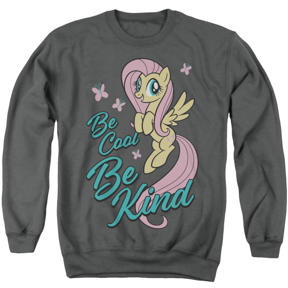 My Little Pony Be Kind Men's Crewneck 50 50 Poly Long-Sleeve T-Shirt