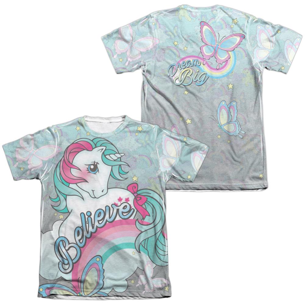 My Little Pony Believe In Dreams (Front/Back Print) Men's Regular Fit Poly Cotton Short-Sleeve T-Shirt