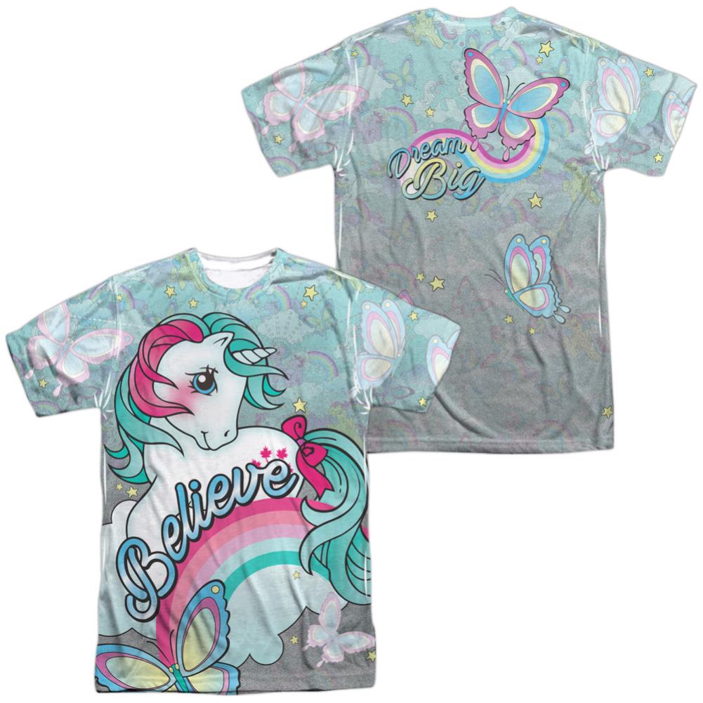 My Little Pony Believe In Dreams (Front/Back Print) Men's Regular Fit Polyester Short-Sleeve T-Shirt