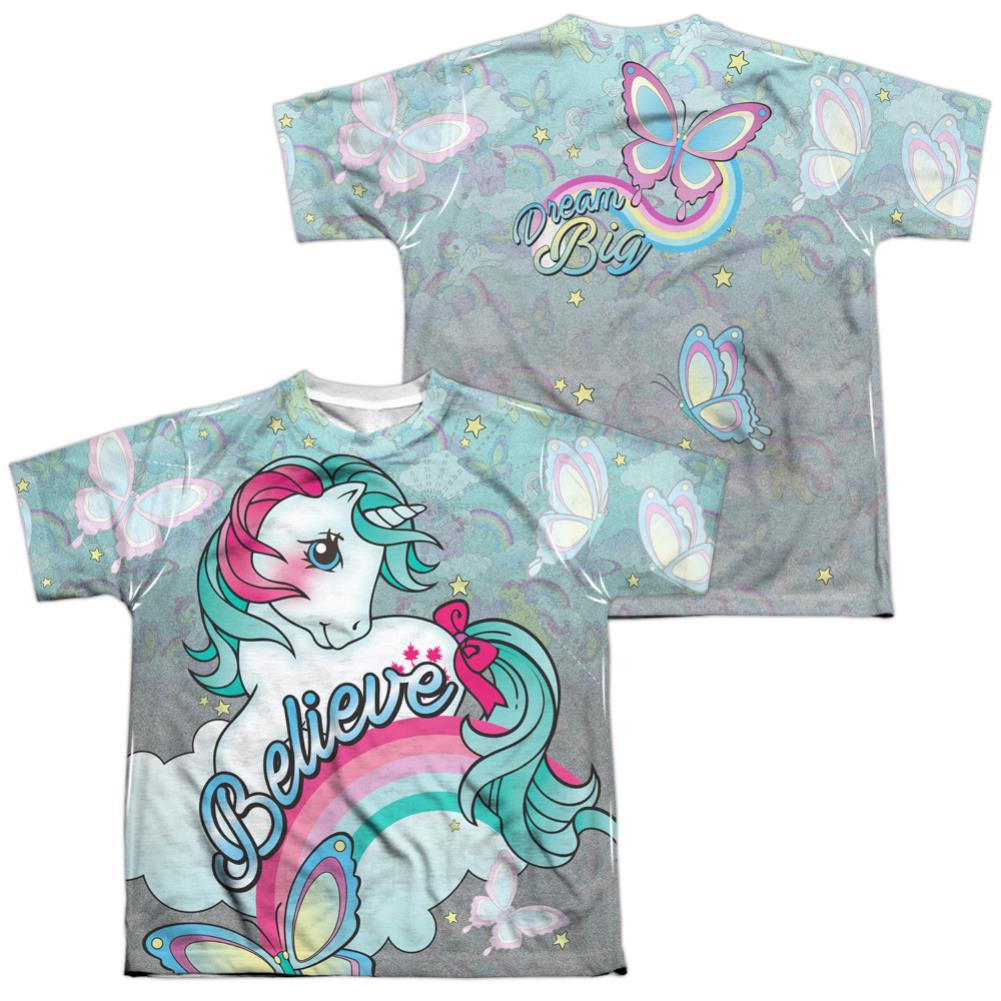 My Little Pony Believe In Dreams (Front/Back Print) Youth Regular Fit Poly Short-Sleeve T-Shirt
