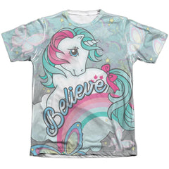 My Little Pony Believe In Dreams Men's Regular Fit Poly Cotton Short-Sleeve T-Shirt