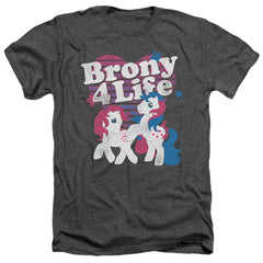 My Little Pony Brony 4 Life Men's 30/1 Heather 60 40 Poly Short-Sleeve T-Shirt