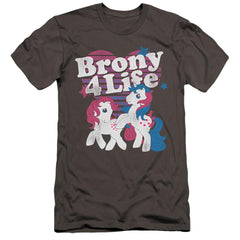My Little Pony Brony 4 Life Men's Ultra-Soft 30/1 Cotton Slim Short-Sleeve T-Shirt