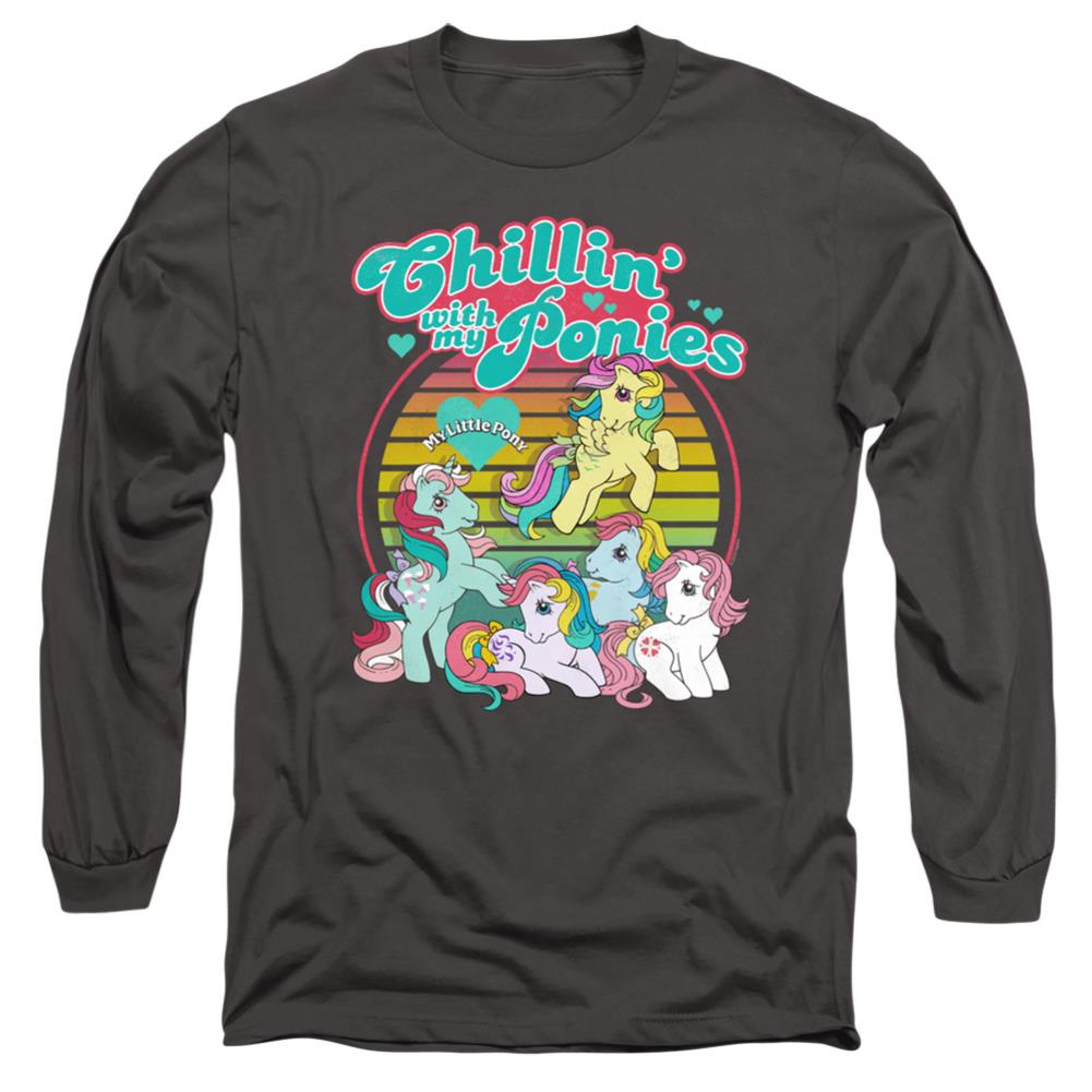 My Little Pony Chillin With My Ponies Men's 18/1 Cotton Long-Sleeve T-Shirt