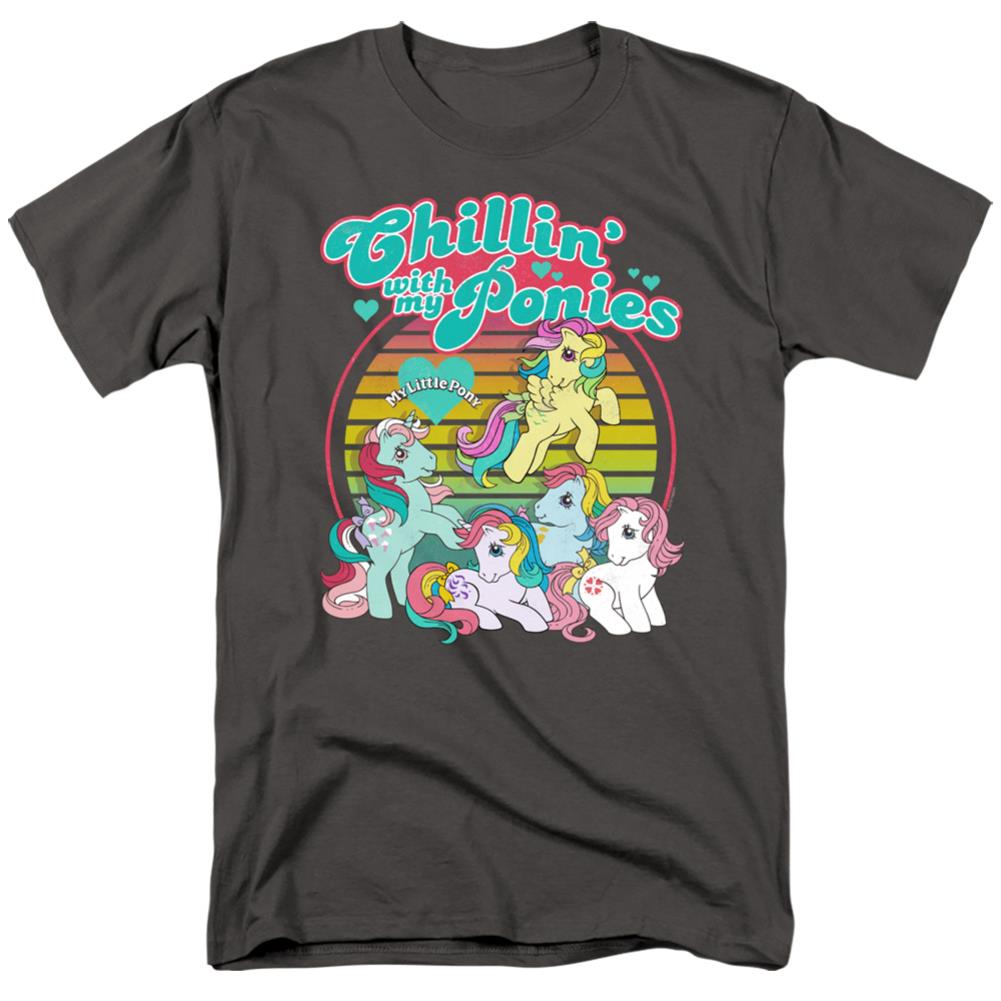 My Little Pony Chillin With My Ponies Men's 18/1 Cotton Short-Sleeve T-Shirt
