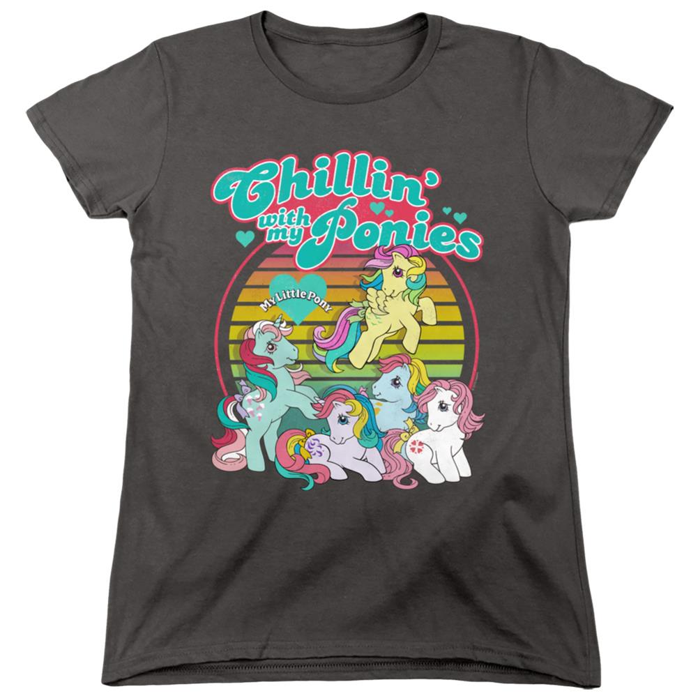 My Little Pony Chillin With My Ponies Women's 18/1 Cotton Short-Sleeve T-Shirt