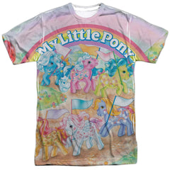 My Little Pony Classic Ponies Men's Regular Fit Polyester Short-Sleeve T-Shirt