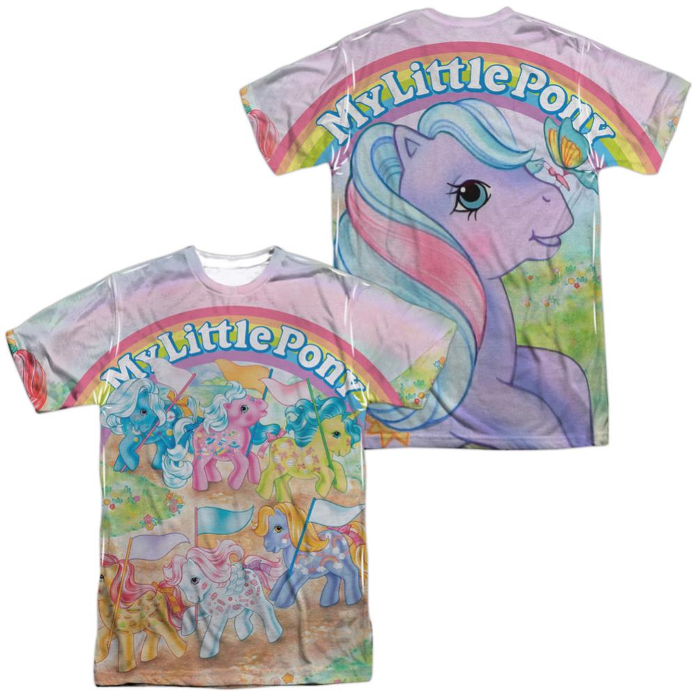 My Little Pony Classic Ponies Men's Regular Fit Polyester Short-Sleeve T-Shirt