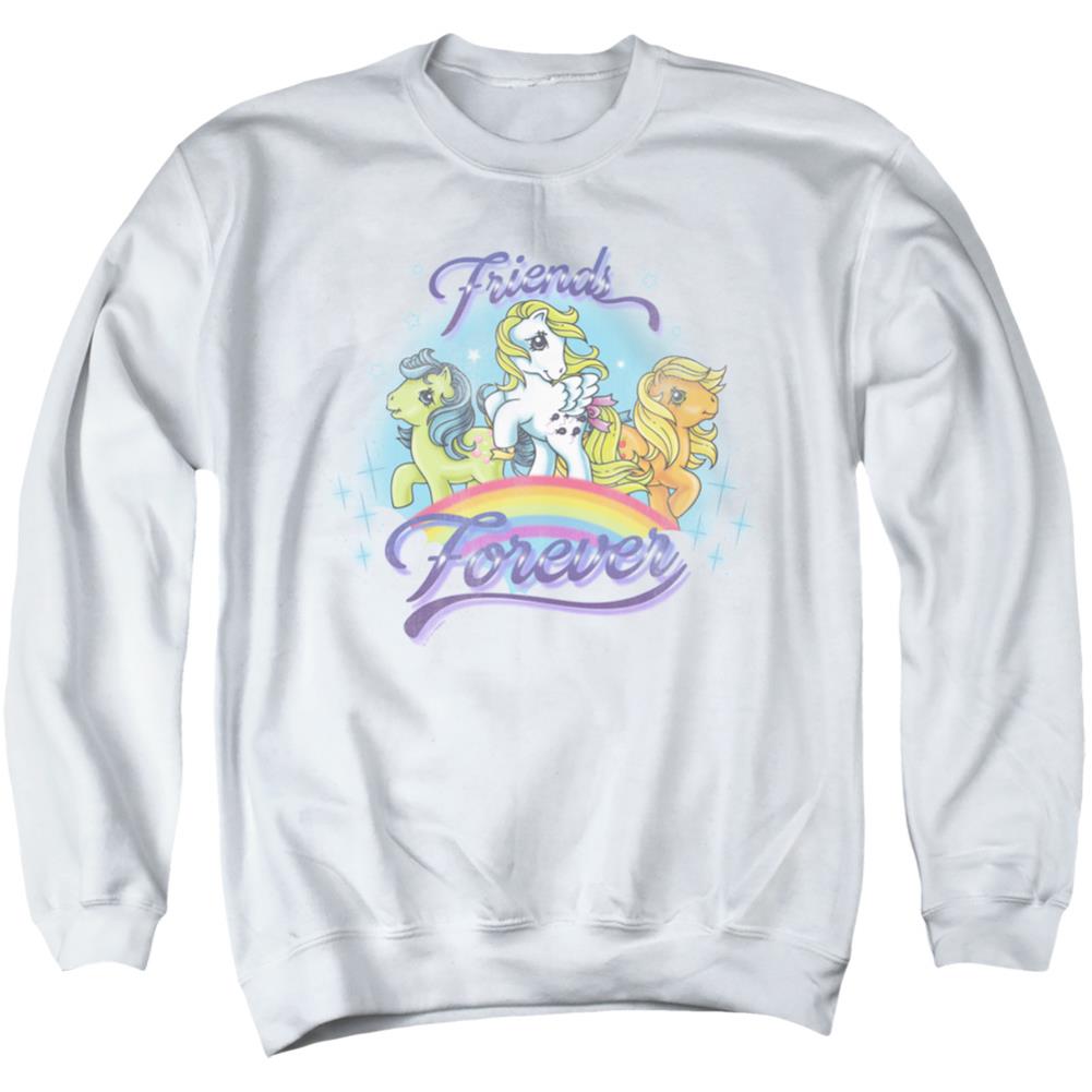 My Little Pony Friends Forever Men's Crewneck 50 50 Poly Long-Sleeve T-Shirt