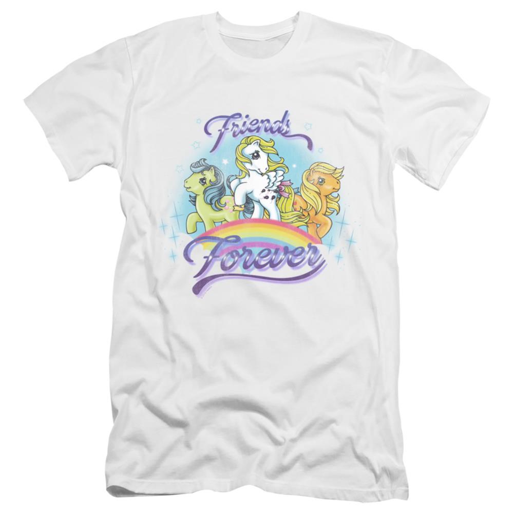 My Little Pony Friends Forever Men's Ultra-Soft 30/1 Cotton Slim Short-Sleeve T-Shirt