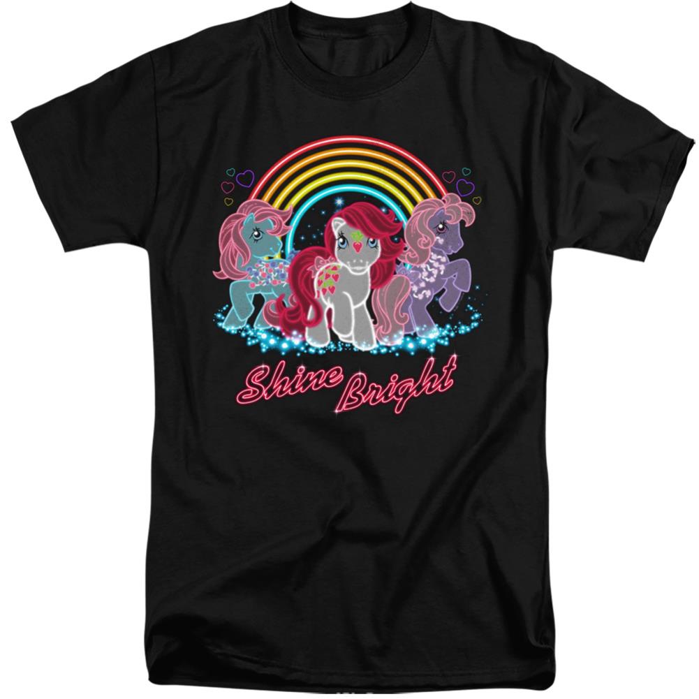 My Little Pony Neon Ponies Men's 18/1 Tall Cotton Short-Sleeve T-Shirt