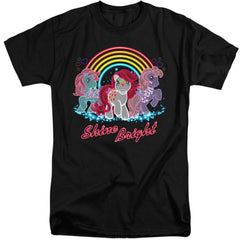 My Little Pony Neon Ponies Men's 18/1 Tall Cotton Short-Sleeve T-Shirt
