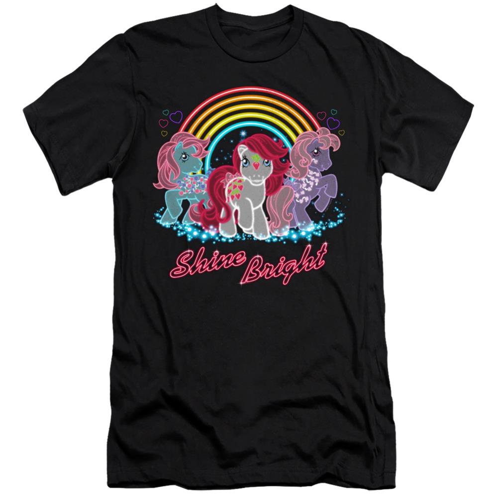 My Little Pony Neon Ponies Men's Ultra-Soft 30/1 Cotton Slim Short-Sleeve T-Shirt