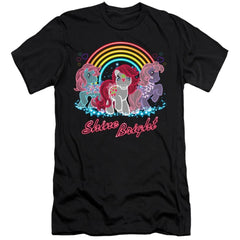 My Little Pony Neon Ponies Men's Ultra-Soft 30/1 Cotton Slim Short-Sleeve T-Shirt