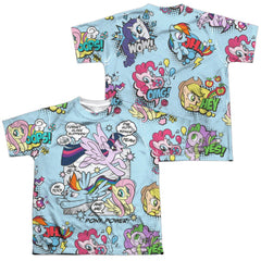 My Little Pony Pony Comic (Front/Back Print) Youth Regular Fit Poly Short-Sleeve T-Shirt