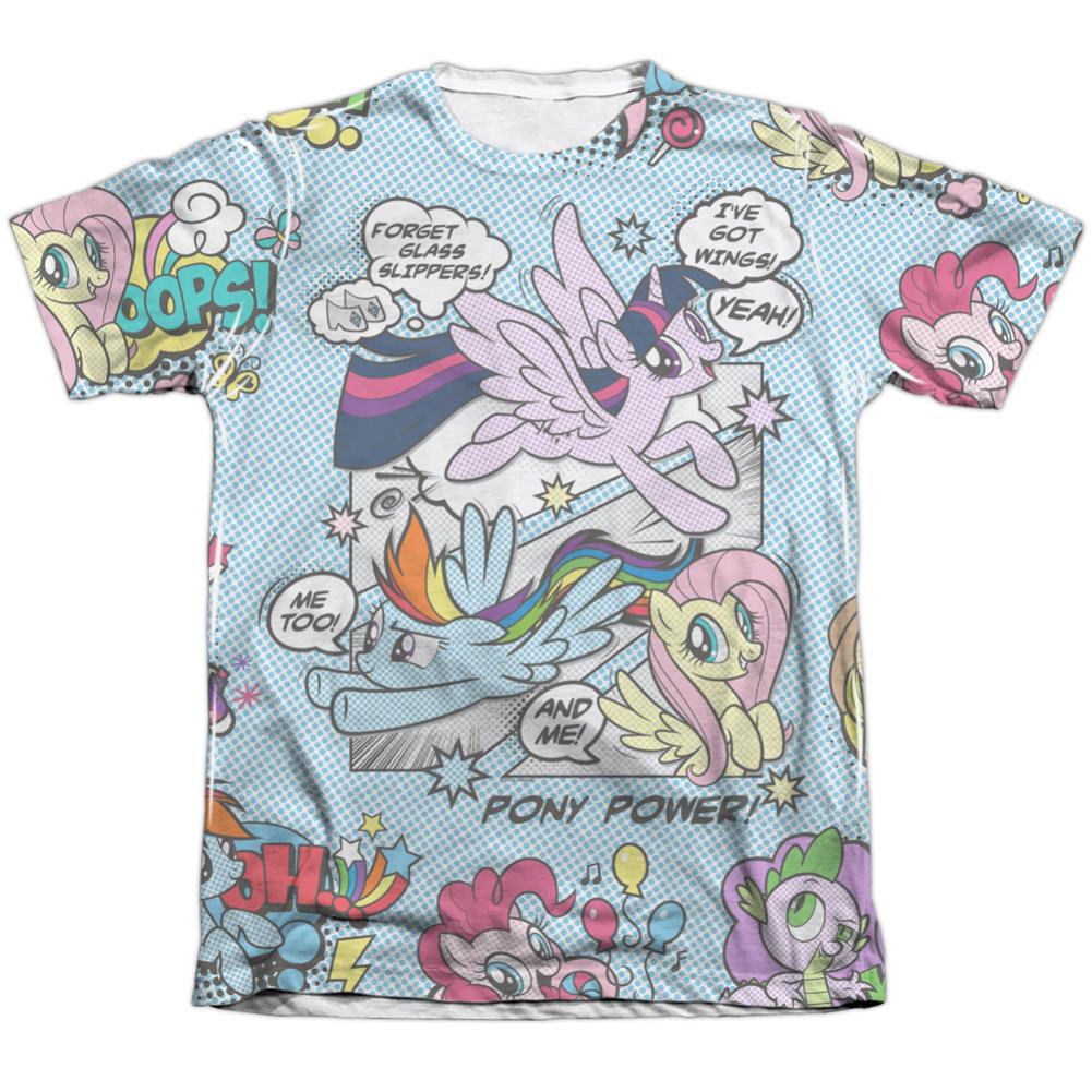 My Little Pony Pony Comic Men's Regular Fit Poly Cotton Short-Sleeve T-Shirt