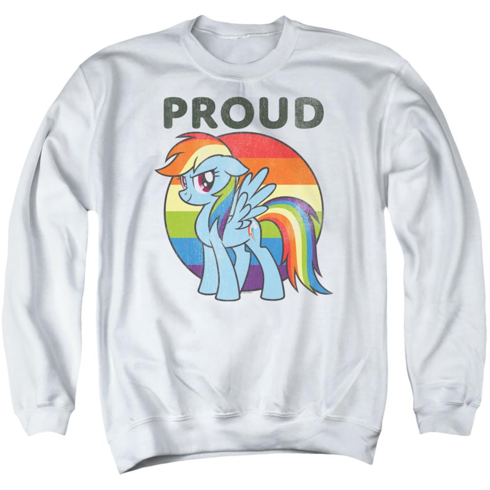 My Little Pony Proud Men's Crewneck 50 50 Poly Long-Sleeve T-Shirt