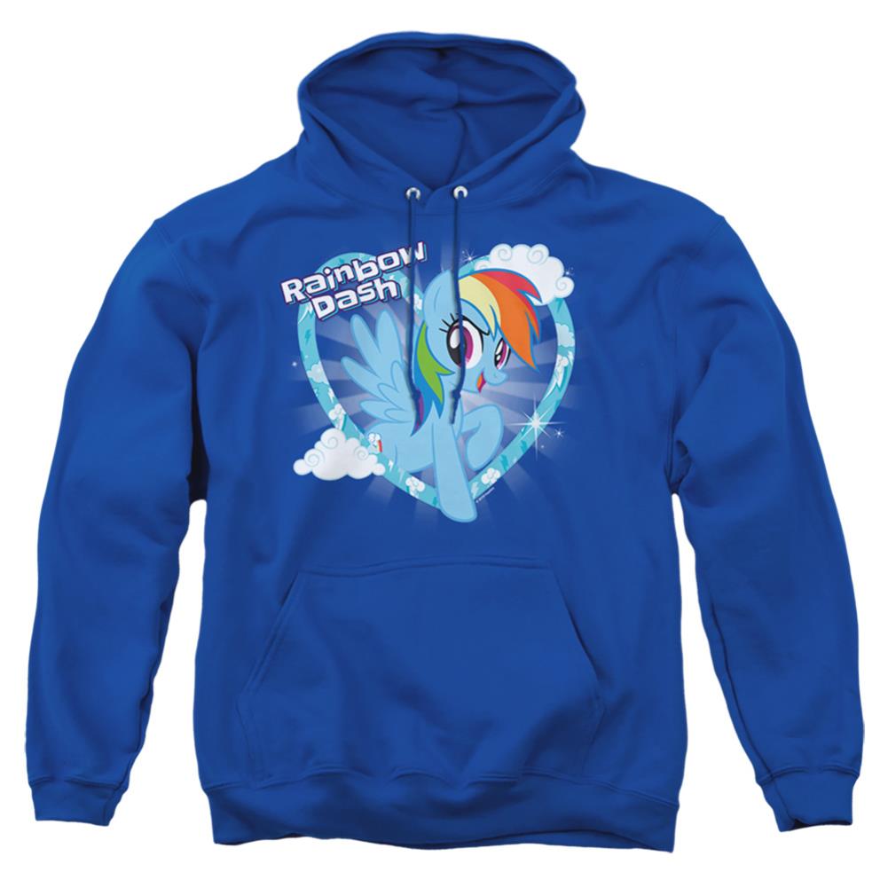 My Little Pony Rainbow Dash Men's Pull-Over 75 25 Poly Hoodie