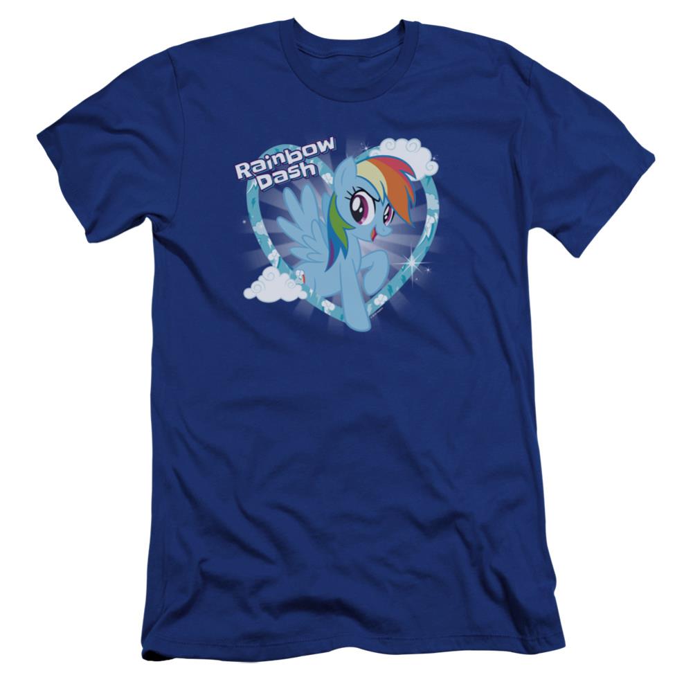 My Little Pony Rainbow Dash Men's Ultra-Soft 30/1 Cotton Slim Short-Sleeve T-Shirt