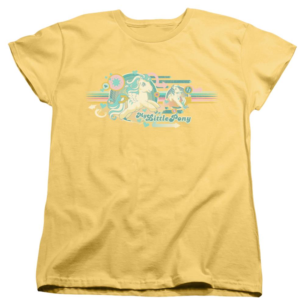 My Little Pony Retro Stripes Women's 18/1 Cotton Short-Sleeve T-Shirt