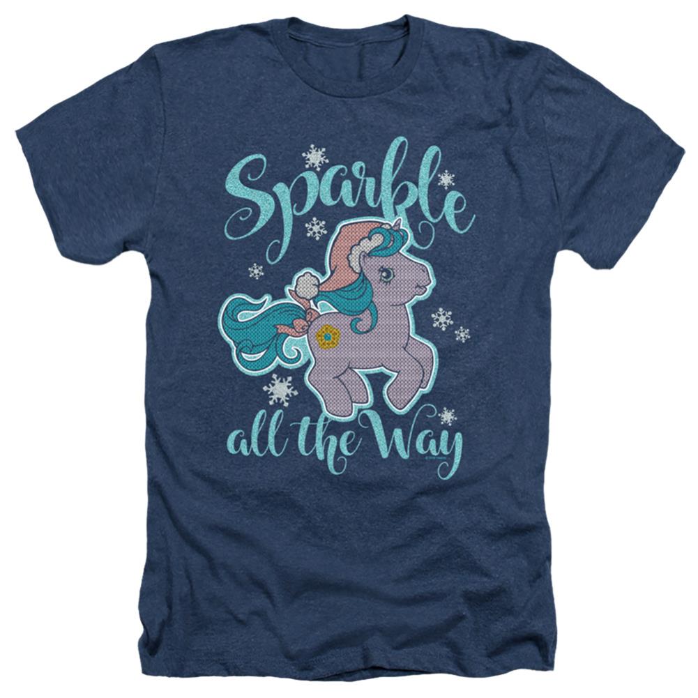 My Little Pony Sparkle All The Way 2 Men's 30/1 Heather 60 40 Poly Short-Sleeve T-Shirt