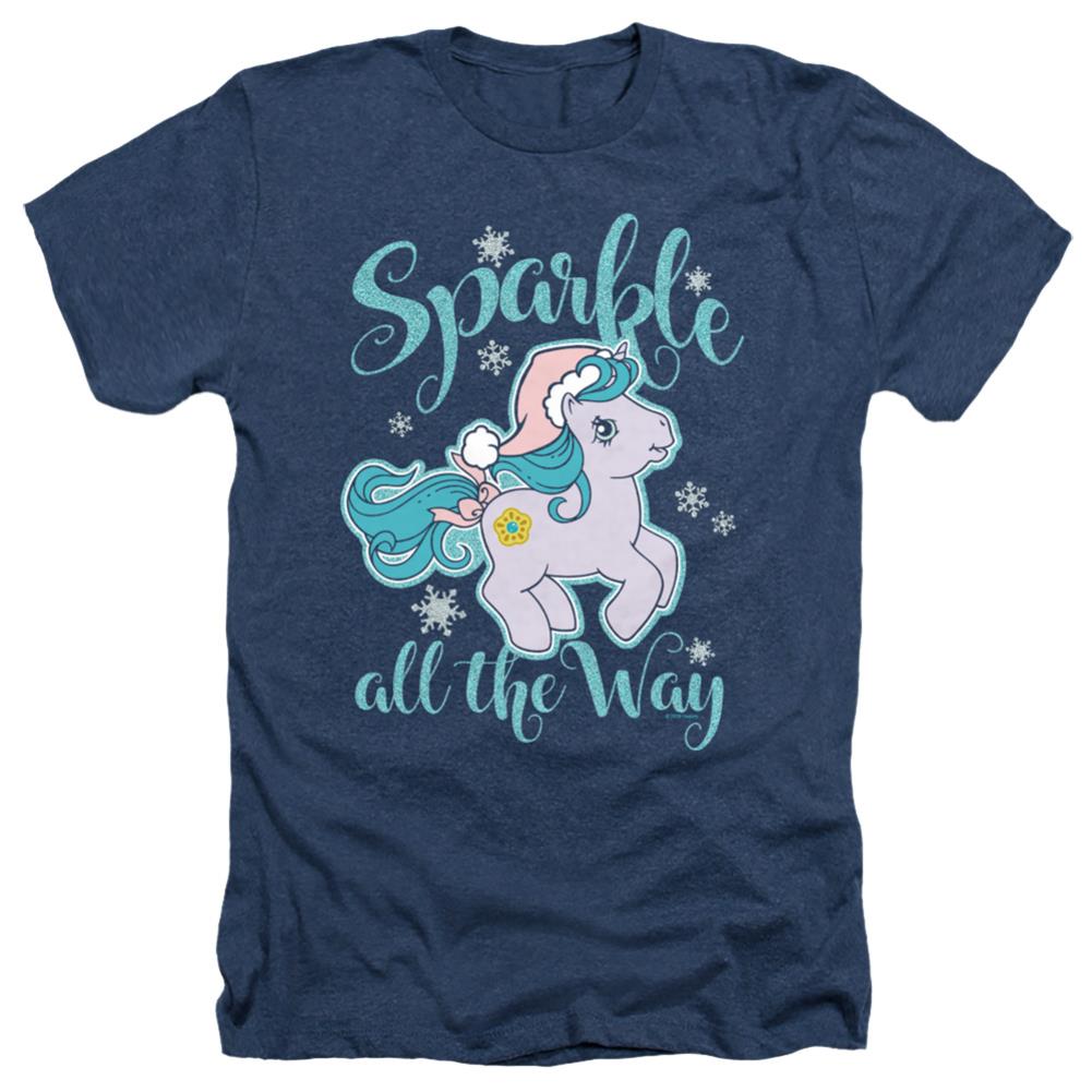 My Little Pony Sparkle All The Way Men's 30/1 Heather 60 40 Poly Short-Sleeve T-Shirt