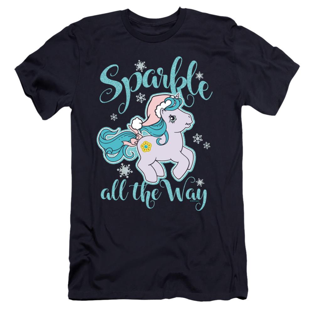 My Little Pony Sparkle All The Way Men's Ultra-Soft 30/1 Cotton Slim Short-Sleeve T-Shirt