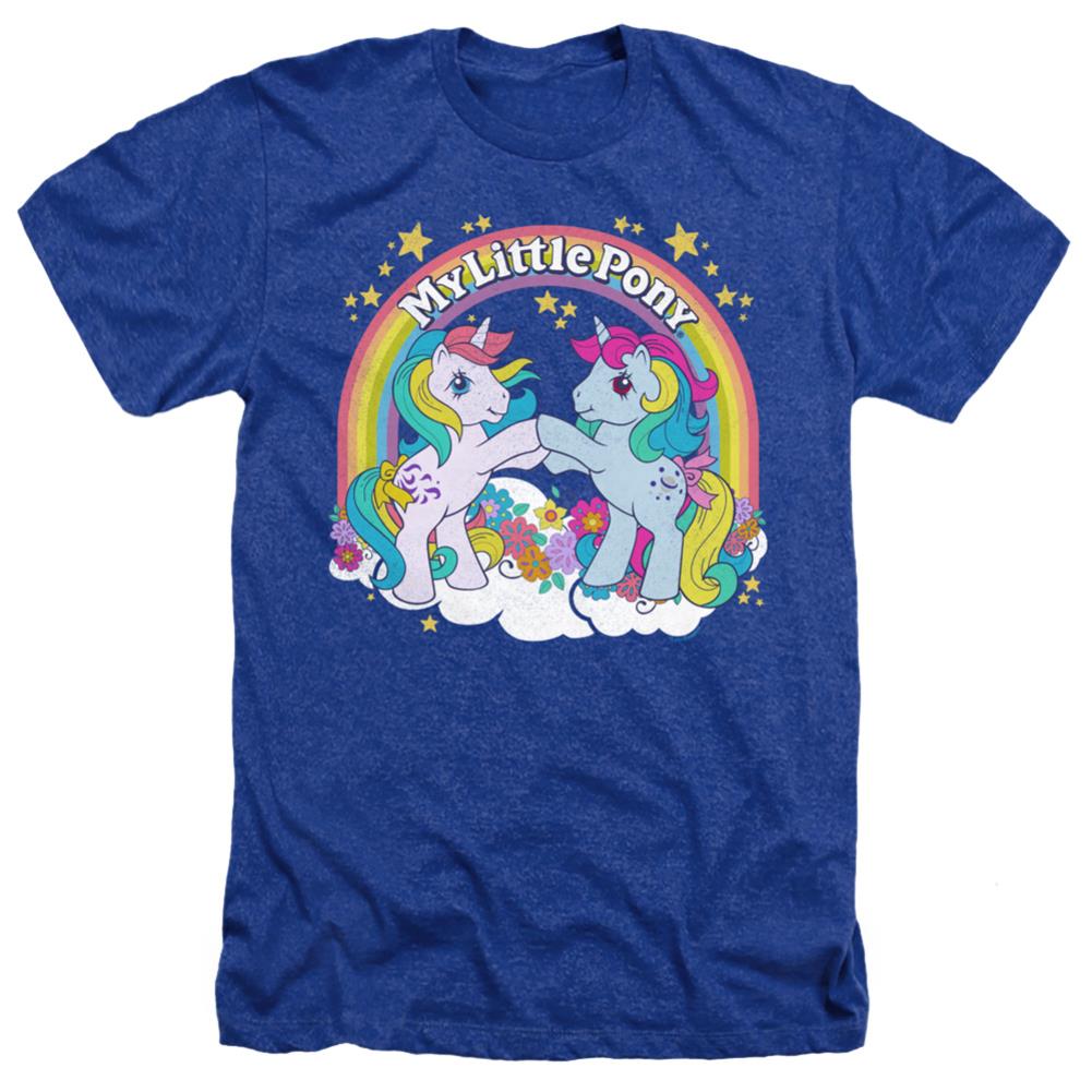 My Little Pony Unicorn Fist Bump Men's 30/1 Heather 60 40 Poly Short-Sleeve T-Shirt